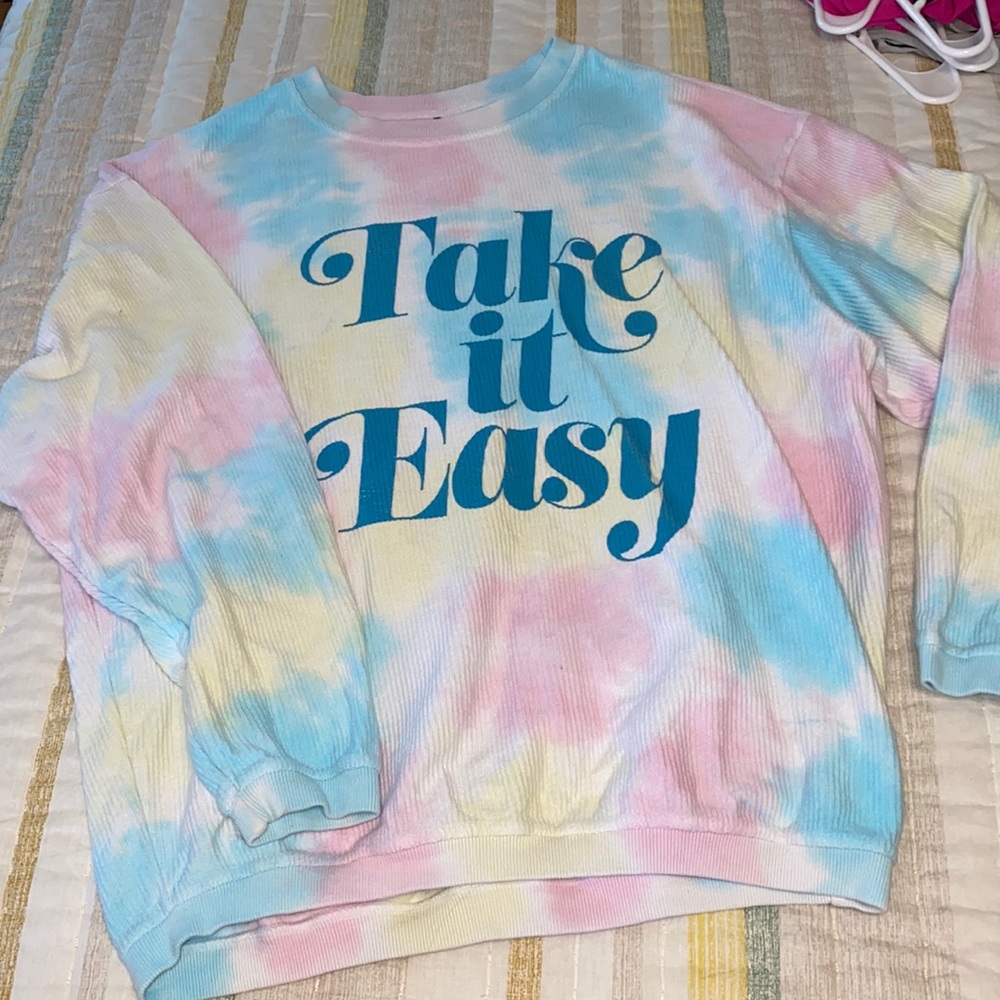Pastel tie dye sweatshirt